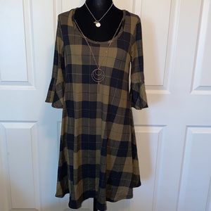 Green Plaid Dress